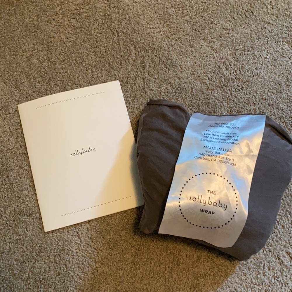 Solly baby wrap in gray